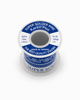 سیم لحیم Karen Plus 0.8mm | آلیاژ 63% | وزن 100 گرم